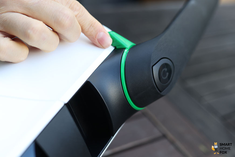 Der VK7 Knopf am Griff